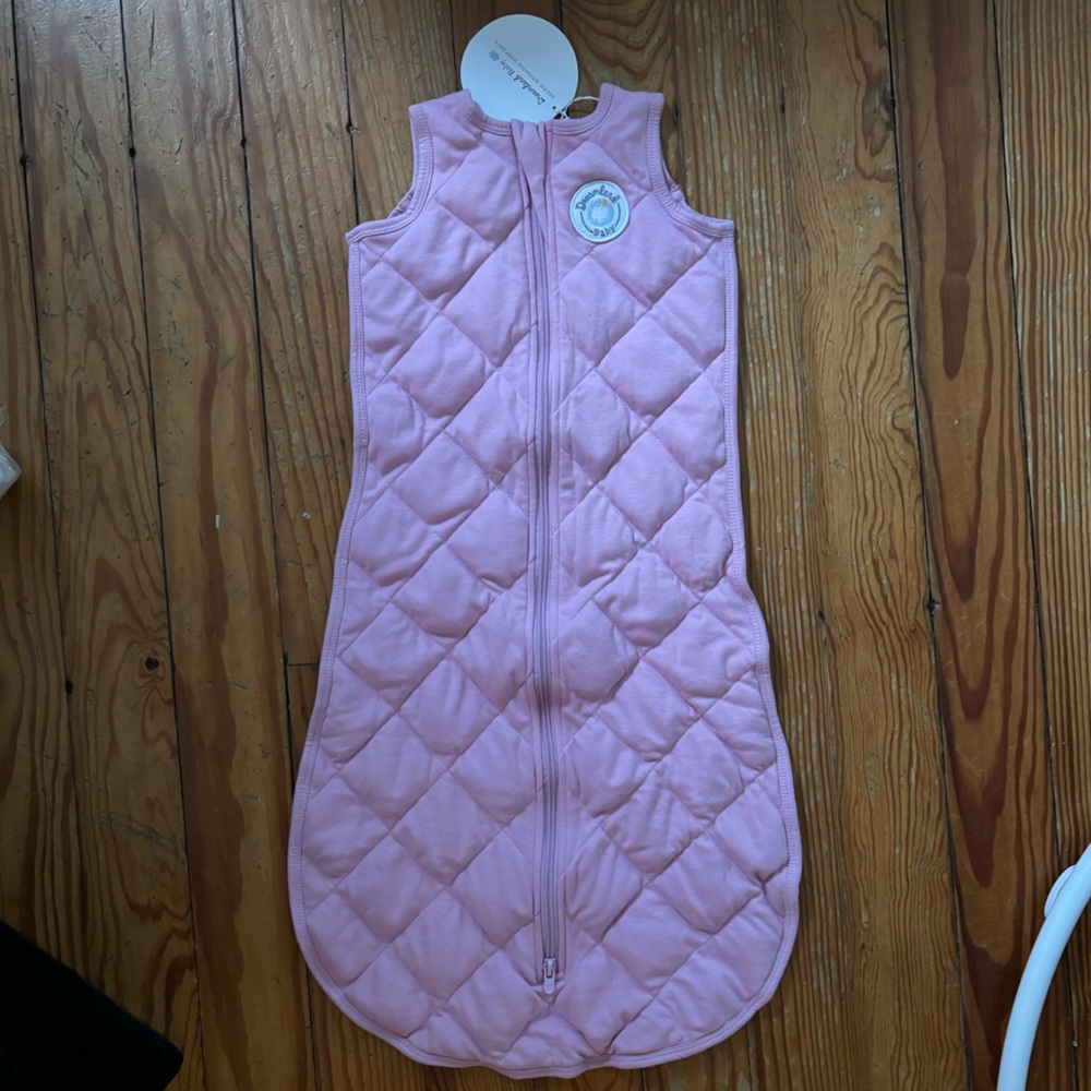 Cozy Pink Quilted Kids Pajama Sleep Sack